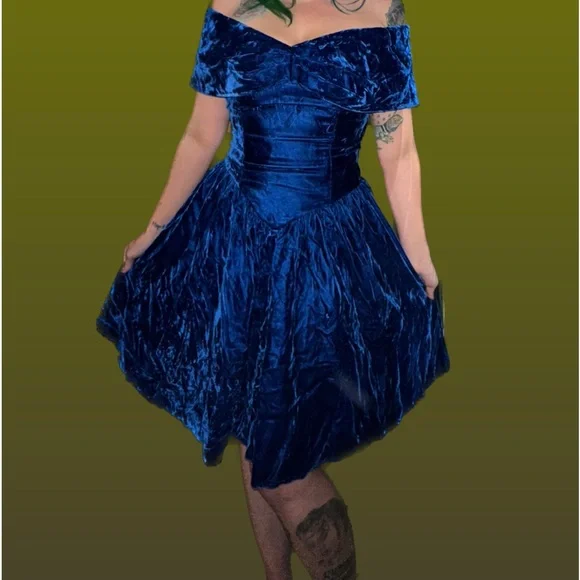 eighties cocktail dresses 70s 80s Black Rhinestone Bodice Cocktail Party Dress